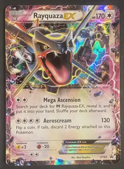 Rayquaza EX 2015 Pokemon XY Black Star Promo #XY69 LP - Image 1