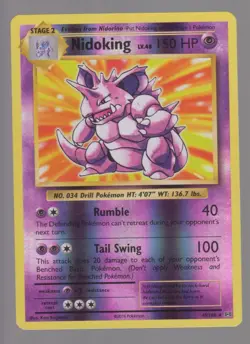 Pokemon XY Evolutions NIDOKING Reverse Holo 45/108 LP-NM - Image 1