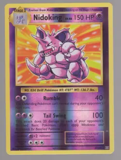 Pokemon XY Evolutions NIDOKING Reverse Holo 45/108 LP-NM - Image 3