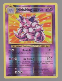 Pokemon XY Evolutions NIDOKING Reverse Holo 45/108 LP-NM - Image 4