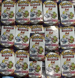 Pokemon Sword And Shield Sample/Fun Pack Booster pack - New & Sealed Lot Of 16 - Image 1