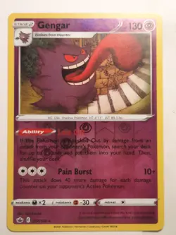 Gengar 057/198 Holo Rare Chilling Reign Pokemon Reverse Holo NM - Image 1