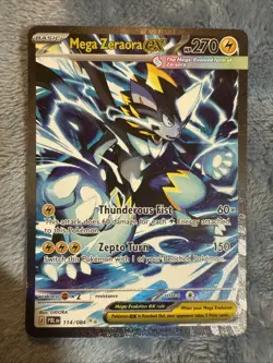 Pokemon Mega Zeraora ex 114/084 Special Illustration Rare Pitch Black NM Mint - Image 1