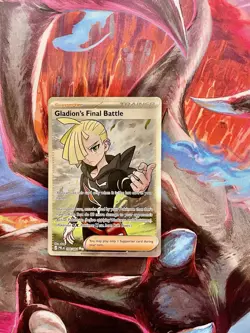 Gladion's Final Battle 108/084 Ultra Rare Pokemon Pitch Black ME05 NM English - Image 1
