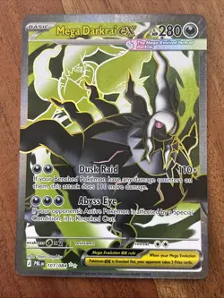 Pokemon TCG Mega Darkrai ex 101/084 Me05: Pitch Black Ultra Rare Holo NM - Image 1