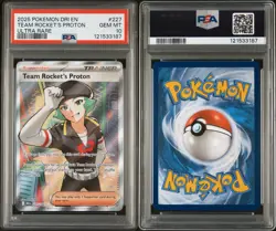 Team Rocket's Proton Pokemon 227/182 Ultra Rare Holo PSA 10 - Image 3