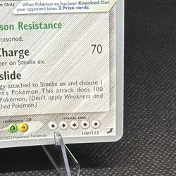 Steelix ex Pokemon EX Unseen Forces 109/115 Rare World Championships 2006 - Image 2