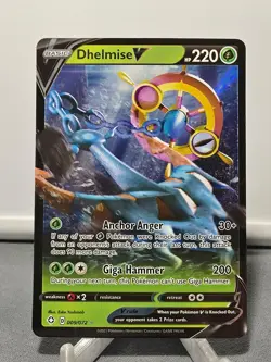 Dhelmise V 009/072 Holo V Rare Shining Fates Pokemon Near Mint - Image 1