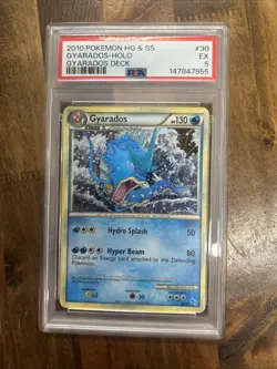 GRADED PSA 5 2010 Pokemon HG & SS Gyrados-Holo Gyrados Deck #30 - Image 1