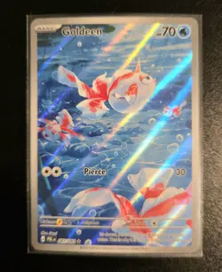 Pokemon TCG Goldeen 087/084 ME05: Pitch Black Illustration Rare - NM - Image 1