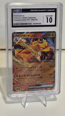 2023 Japanese Pokemon SV2a 151 Charizard ex #006/165 — CGC 10 GEM MINT - Image 1