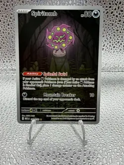 Pokemon TCG Spiritomb 148/132 Me01: Mega Evolution Holo NM - Image 1