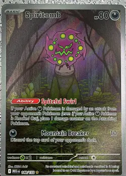 Pokemon TCG Spiritomb 148/132 Me01: Mega Evolution Holo NM - Image 5