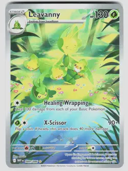 LEAVANNY 089/086 ILLUSTRATION RARE WHITE FLARE POKEMON NM/M - Image 1