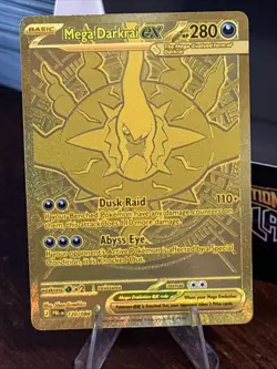 Mega Darkrai ex 120/084 Mega Hyper Rare Pitch Black Pokemon Holo Near Mint - Image 1
