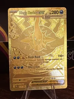 Mega Darkrai ex 120/084 Mega Hyper Rare Pitch Black Pokemon Holo Near Mint - Image 2