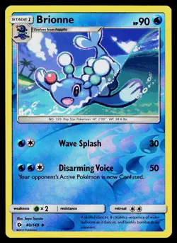 Brionne 40/149 SM Base Set Reverse Holo Uncommon Lightly Played - Image 1