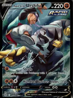 Rapid Strike Urshifu V TG20/TG30 Holo Brilliant Stars Trainer Gallery Pokemon NM - Image 1