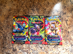 Phantasmal Flames Pokemon Booster Pack Lot of 3 Factory Sealed - Image 2