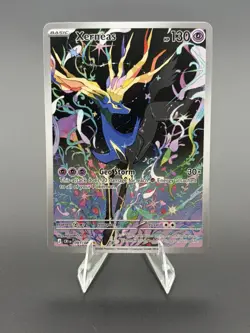 Xerneas 091/086 Me04: Chaos Rising Holo CRI Illustration Rare Pokemon TCG NM - Image 1
