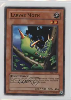 Larvae Moth Unlimited YuGiOh Metal Raiders #MRD-007 2002 READ - Image 1