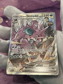 Pokemon Team Rocket's Nidoking 233/182 Destined Rivals Special Illustration Rare - Image 5