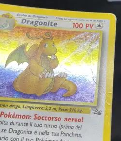 POKEMON FOSSIL 1 EDIZIONE DRAGONITE HOLO 4/62 DMG ITA - Image 3