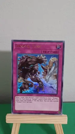 2018 Yugioh Danger! Zone Trap Card CYHO-EN087 Cybernetic Horizon Ultra Rare - Image 2