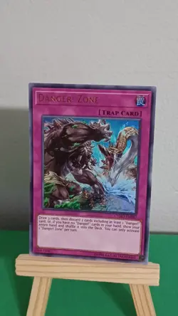 2018 Yugioh Danger! Zone Trap Card CYHO-EN087 Cybernetic Horizon Ultra Rare - Image 3