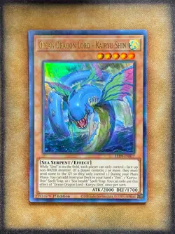 Yugioh Ocean Dragon Lord - Kairyu-Shin LED9-EN017 Ultra Rare 1st Ed NM - Image 1