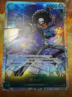 Brook OP15-032 SR ONE PIECE Tcg Card Game NM GREEN - Image 2