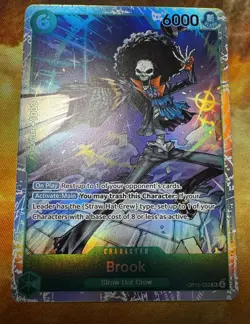 Brook OP15-032 SR ONE PIECE Tcg Card Game NM GREEN - Image 3