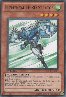 Elemental HERO Stratos [LCGX-EN024] Common Lightly Played Unlimited - Yugioh sin - Image 1