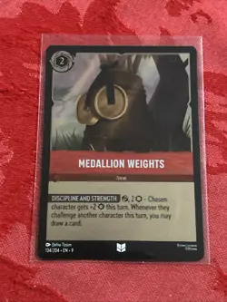 FOIL Disney Lorcana - Fabled - Medallion Weights - 134/204 FOIL - Image 1