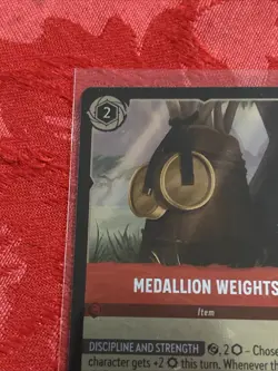 FOIL Disney Lorcana - Fabled - Medallion Weights - 134/204 FOIL - Image 3