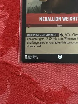 FOIL Disney Lorcana - Fabled - Medallion Weights - 134/204 FOIL - Image 4