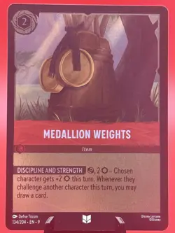 Medallion Weights 134/204 Fabled Cold Foil Disney Lorcana TCG CCG - Image 1