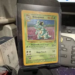 Pokemon TCG Nidoqueen Base Set 2 Holo Rare 12/130 1999 English 90HP WOTC - Swirl - Image 3