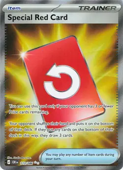 Special Red Card 113/086 Ultra Rare Chaos Rising Pokemon Holo Near Mint - Image 1