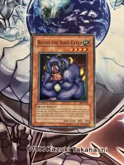 (51) Yugioh Bazoo the Soul-Eater LON-064 Super Rare 1st Ed LP - Image 1