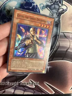 (51) Yugioh Kycoo the Ghost Destroyer LON-062 Super Rare 1st Ed DMG - Image 2