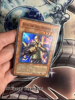 (51) Yugioh Kycoo the Ghost Destroyer LON-062 Super Rare 1st Ed DMG - Image 3
