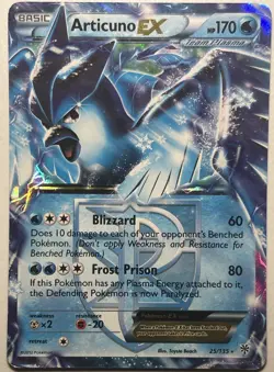 Articuno EX Plasma Storm Ultra Rare Holo 170 HP Pokemon TCG Card MP/HP - Image 1