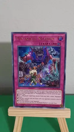 2020 Yugioh Mayakashi Mayhem Trap Card DUOV-EN056 Duel Overload Ultra Rare - Image 2