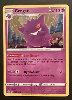 Gengar SWSH052 Sword & Shield Black Star Promo 2020 Pokemon Card LP/NM English - Image 2