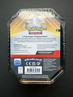 Pokemon TCG: Slaking Triple Whammy Collectors Tin - Factory Sealed - Image 2