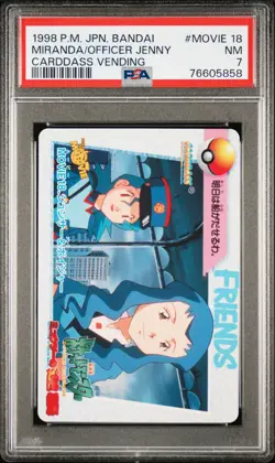 PSA 7 Miranda Officer Jenny Bandai Carddass Vending MOVIE 18 Japanese Pokemon - Image 1