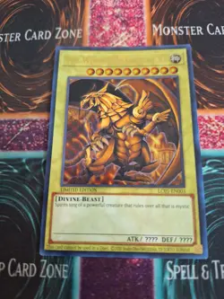 Yugioh The Winged Dragon of Ra LC01-EN003 Ultra Rare Limited Near Mint - Image 1