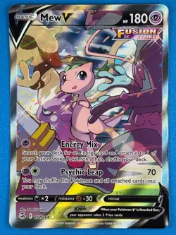 Pokemon Mew V 251/264 Ultra Rare Alternate Full Art Holo SWSH Fusion Strike 2021 - Image 1