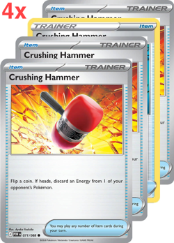 Pokemon TCG 4x Crushing Hammer Playset - Image 1